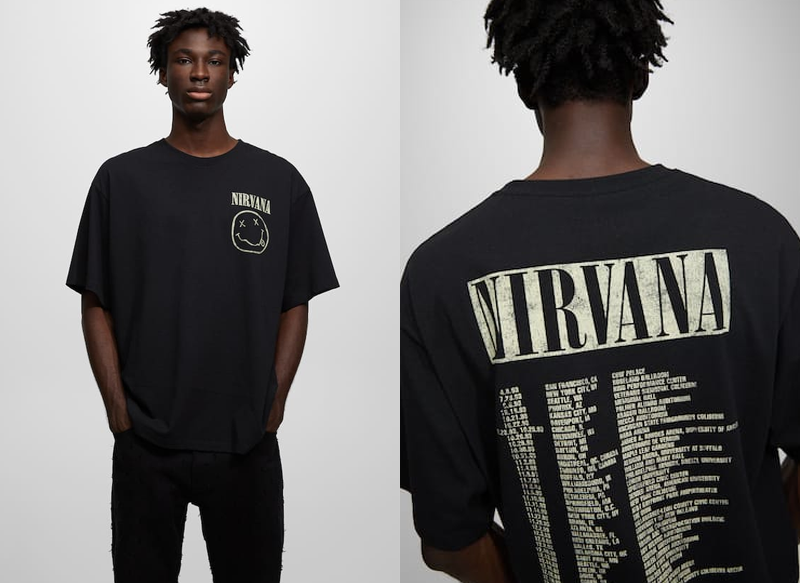 CAMISETA NIRVANA DE PULL & BEAR