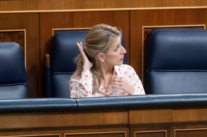 Yolanda Díaz en pugna con Podemos.