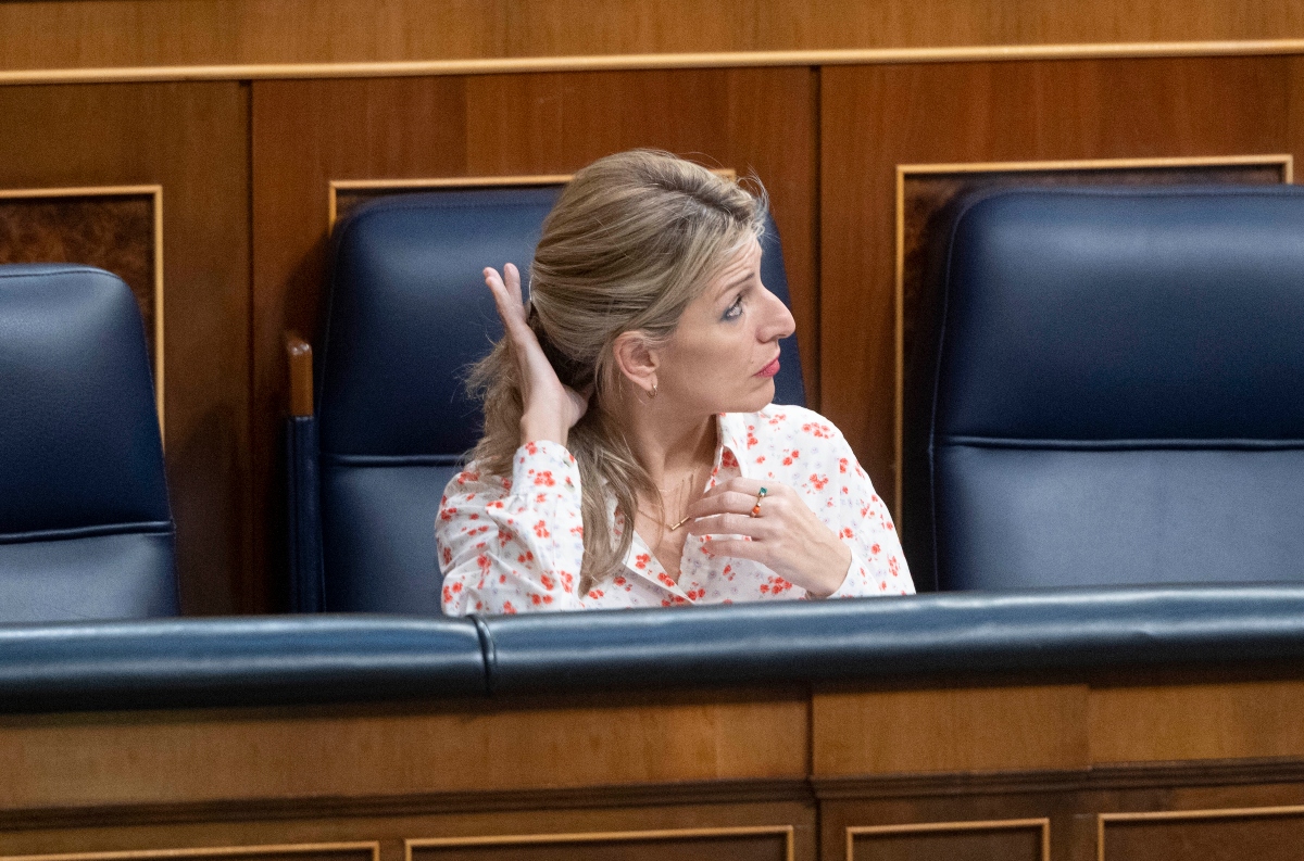 Yolanda Díaz en pugna con Podemos.