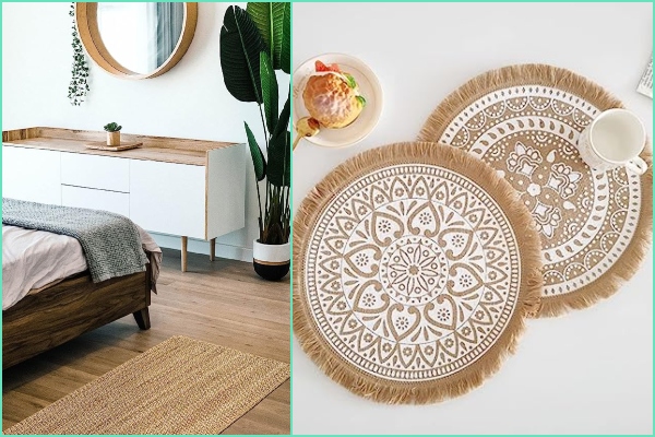 Tejidos naturales accesorios de Amazon por menos de 20 euros para dar un aire fresco a tu hogar