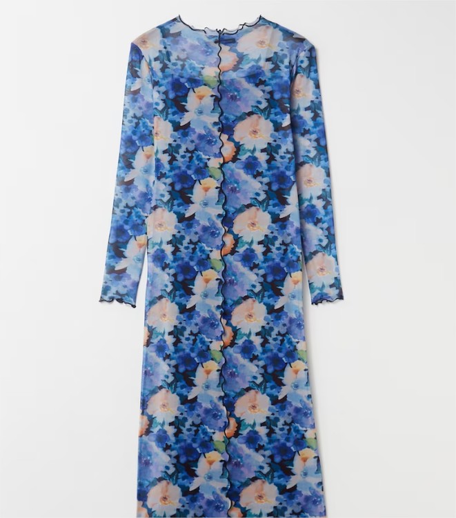 Vestido tul print el corte ingles