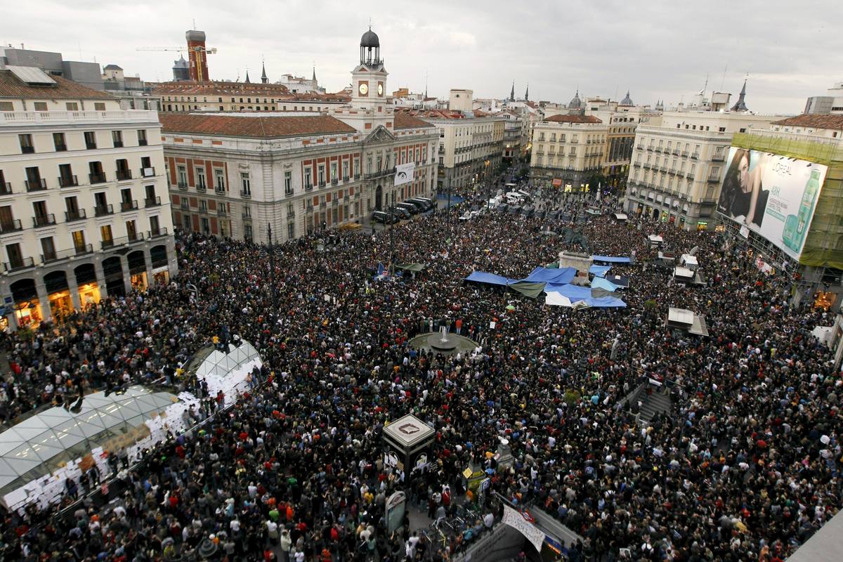 Movimiento 15-M exige reforma del sistema de pensiones