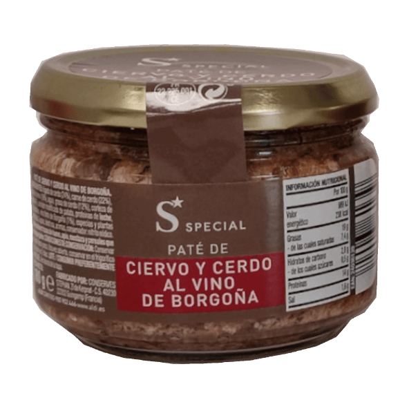 pate de ciervo y cerdo al vino