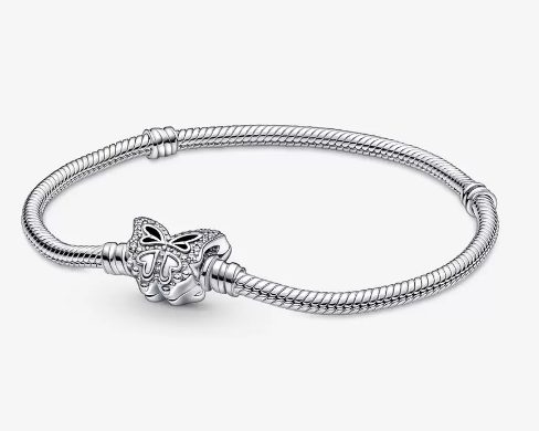 pulsera con cierre mariposa