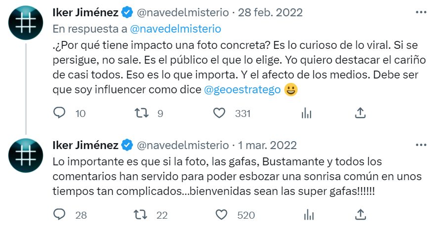 reflexion de iker jimenez en twitter