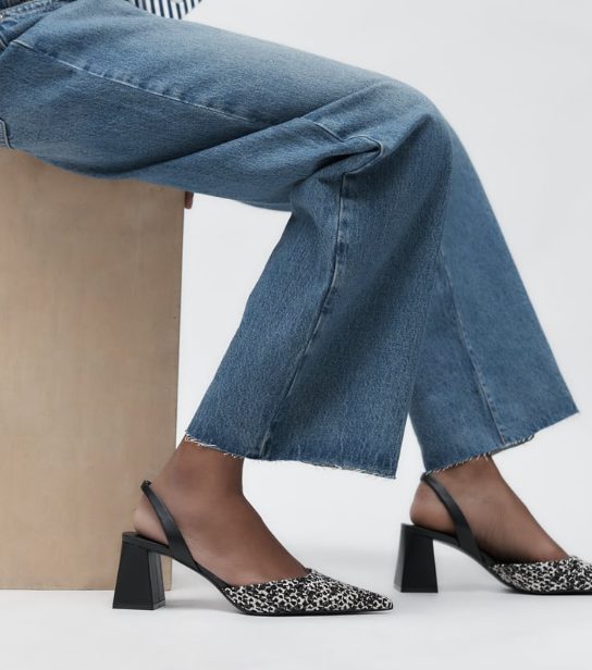 zapatos tacon ancho
