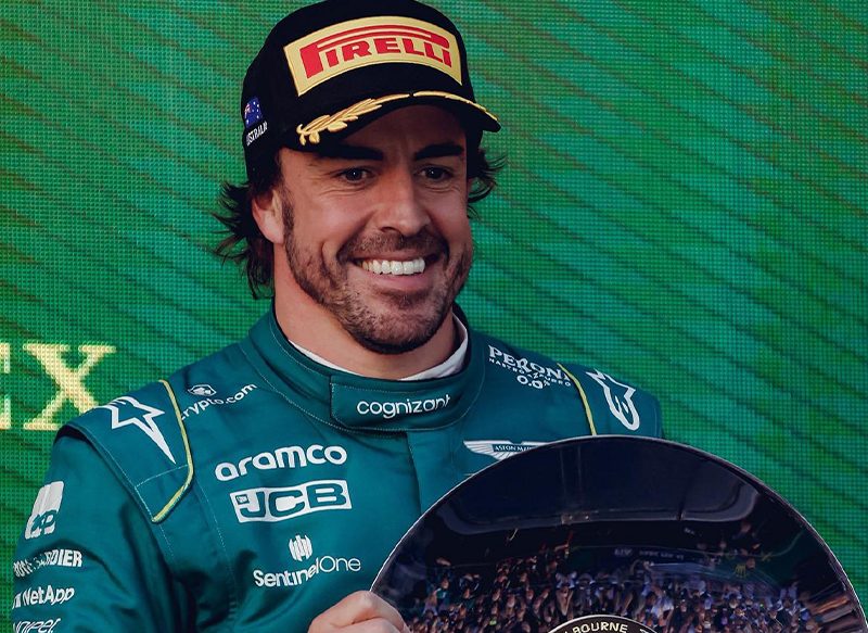 FERNANDO ALONSO, EN UNO DE SUS MEJORES MOMENTOS DEPORTIVOS