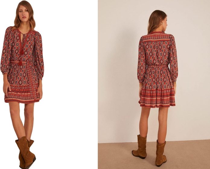 El vestido estampado de Springfield perfecto para primavera que Amazon rebaja esta temporada