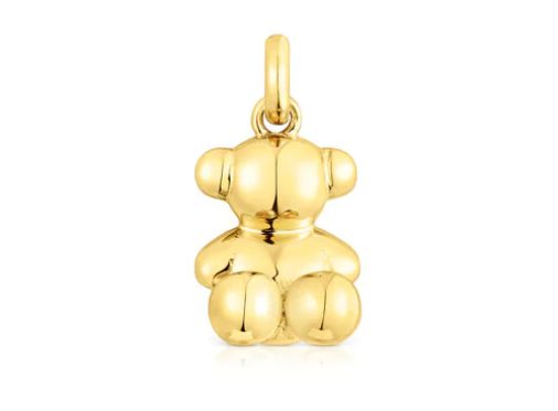 colgante plata vermeil oso
