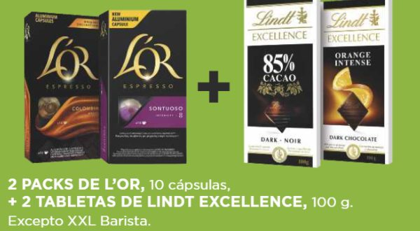 capsulas lor y tabletas lindt