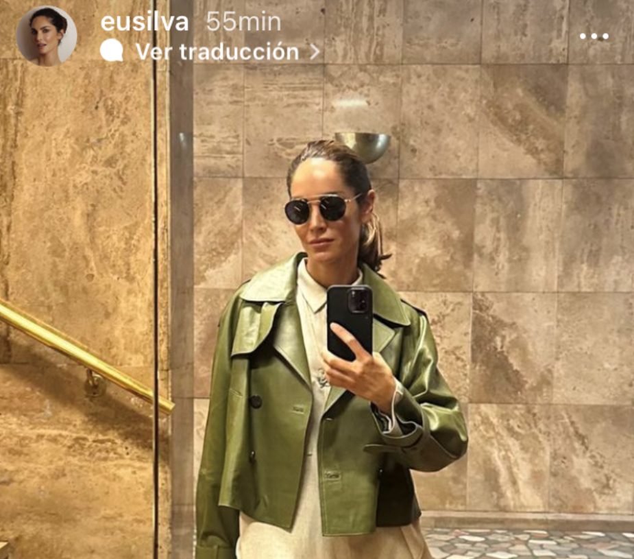 chaqueta verde massimo dutti