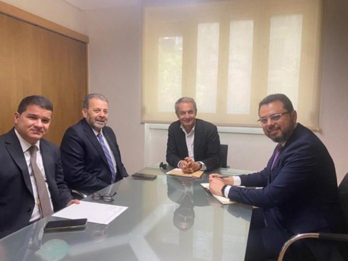 Antonio Ecarri con José Luis Rodríguez Zapatero.