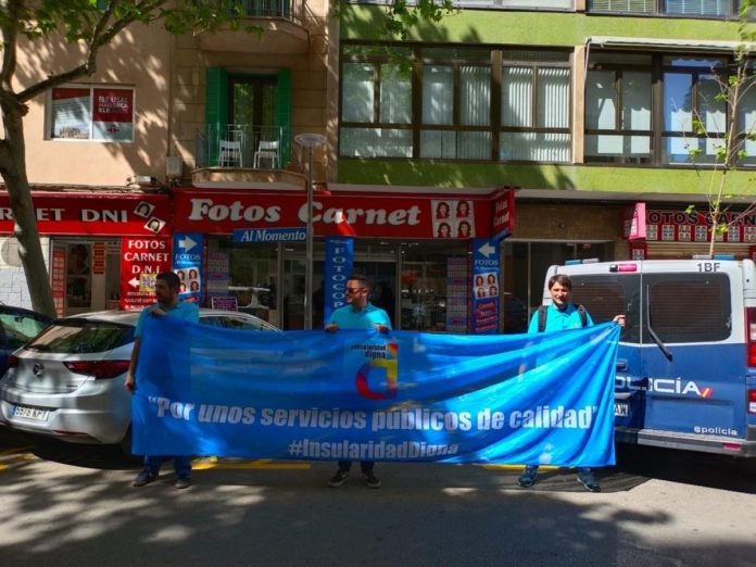 Los policías de Baleares hicieron una protesta hace 15 días por la visita del ministro Marlaska.