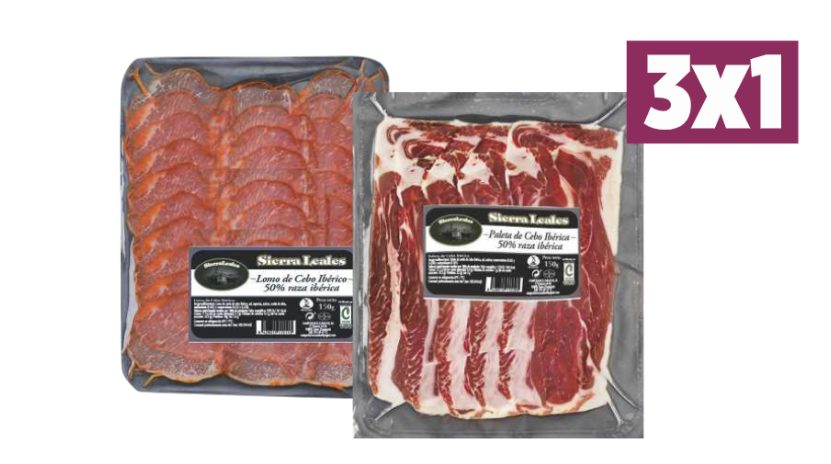 lomo paleta cebo ibericos 3x1 supercor