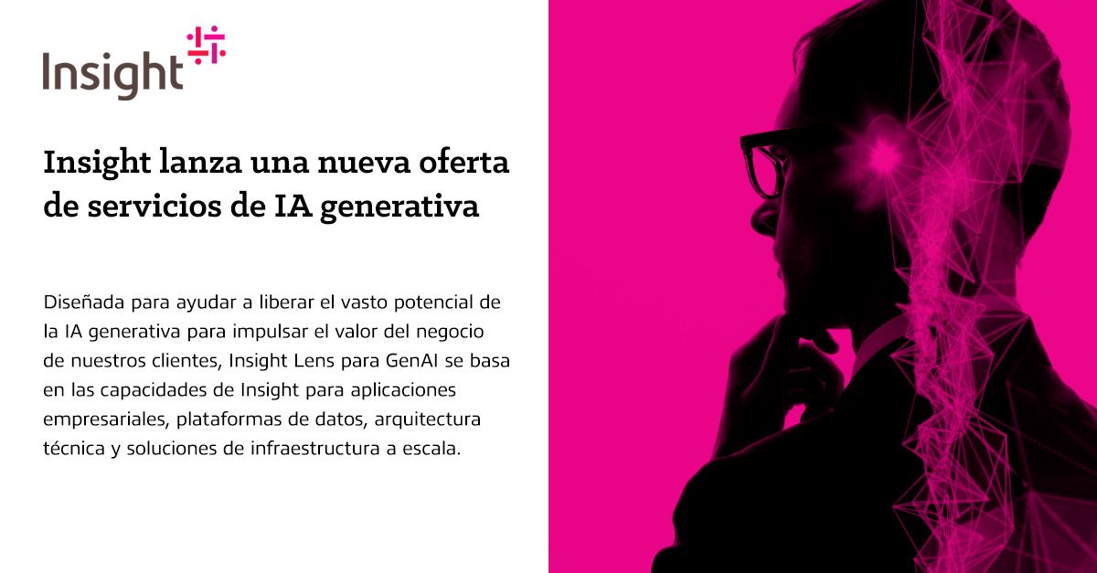 Insight anuncia el lanzamiento de su nueva oferta de servicios de IA generativa 1 Moncloa Insight anuncia el lanzamiento de su nueva oferta de servicios de IA generativa