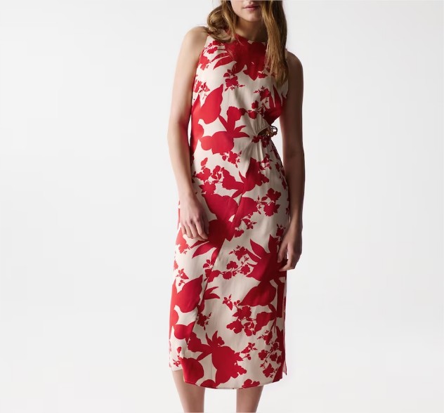 Vestido con estampado floral sin mangas el corte ingles