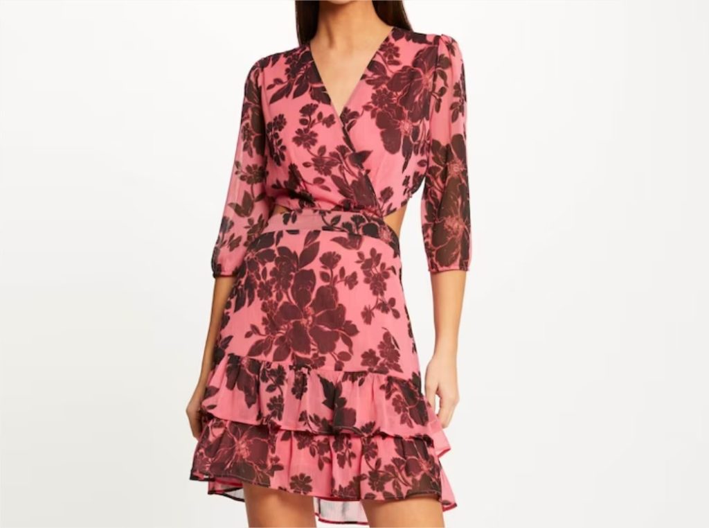 Vestido con volantes y estampado floral el corte ingles