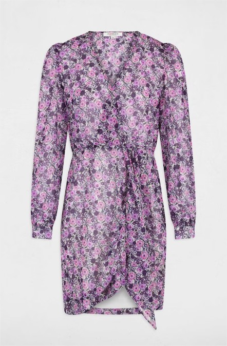 Vestido corto cruzado con estampado floral el corte ingles Moncloa