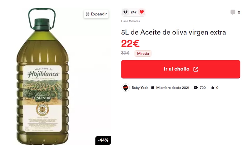 ¡Ya están aquí los alucinantes Summer Days! Hasta 70% dto en Miravia 6 Moncloa aceite Michollo Moncloa