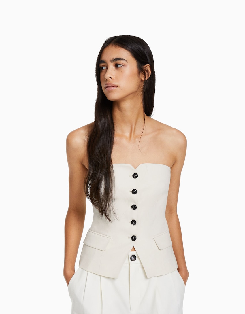 chaleco tailoring bershka