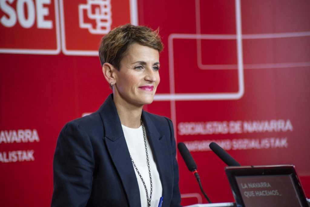 Bildu apoyó a María Chivite para presidir la Comunidad de Navarra