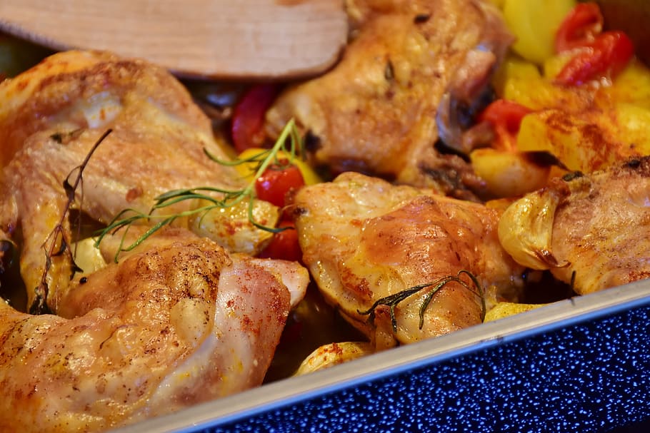cocinar pollo al ajillo