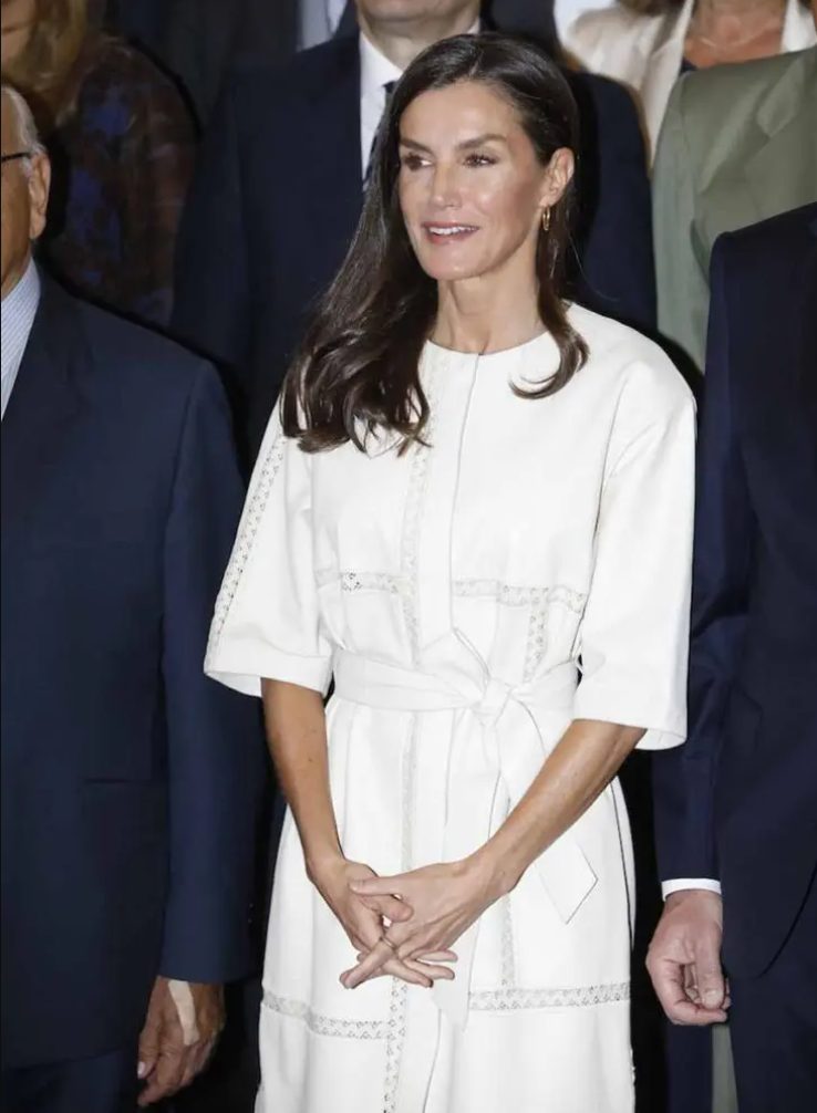 vestido blanco letizia