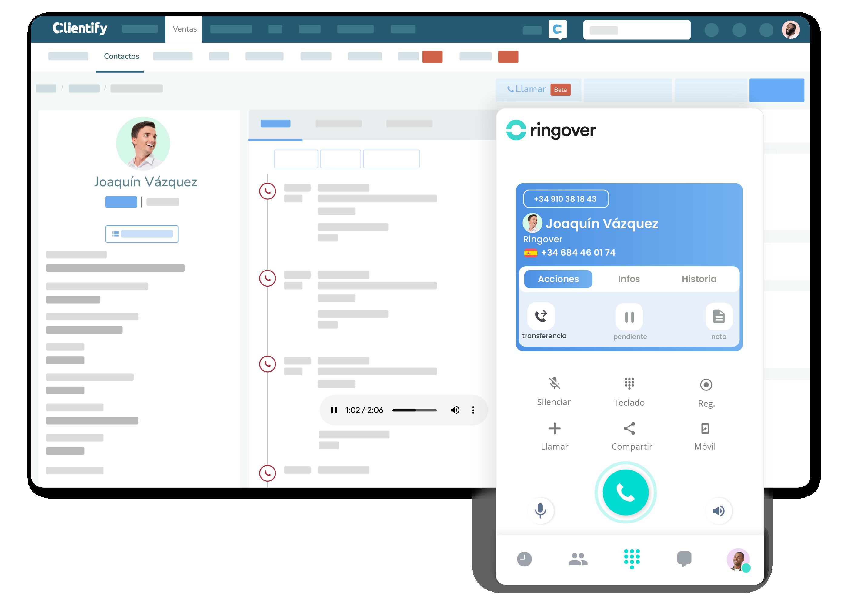 Ringover se integra con el CRM de Clientify para mejorar el contact center de pymes y startups 1 Moncloa Ringover se integra con el CRM de Clientify para mejorar el contact center de pymes y startups