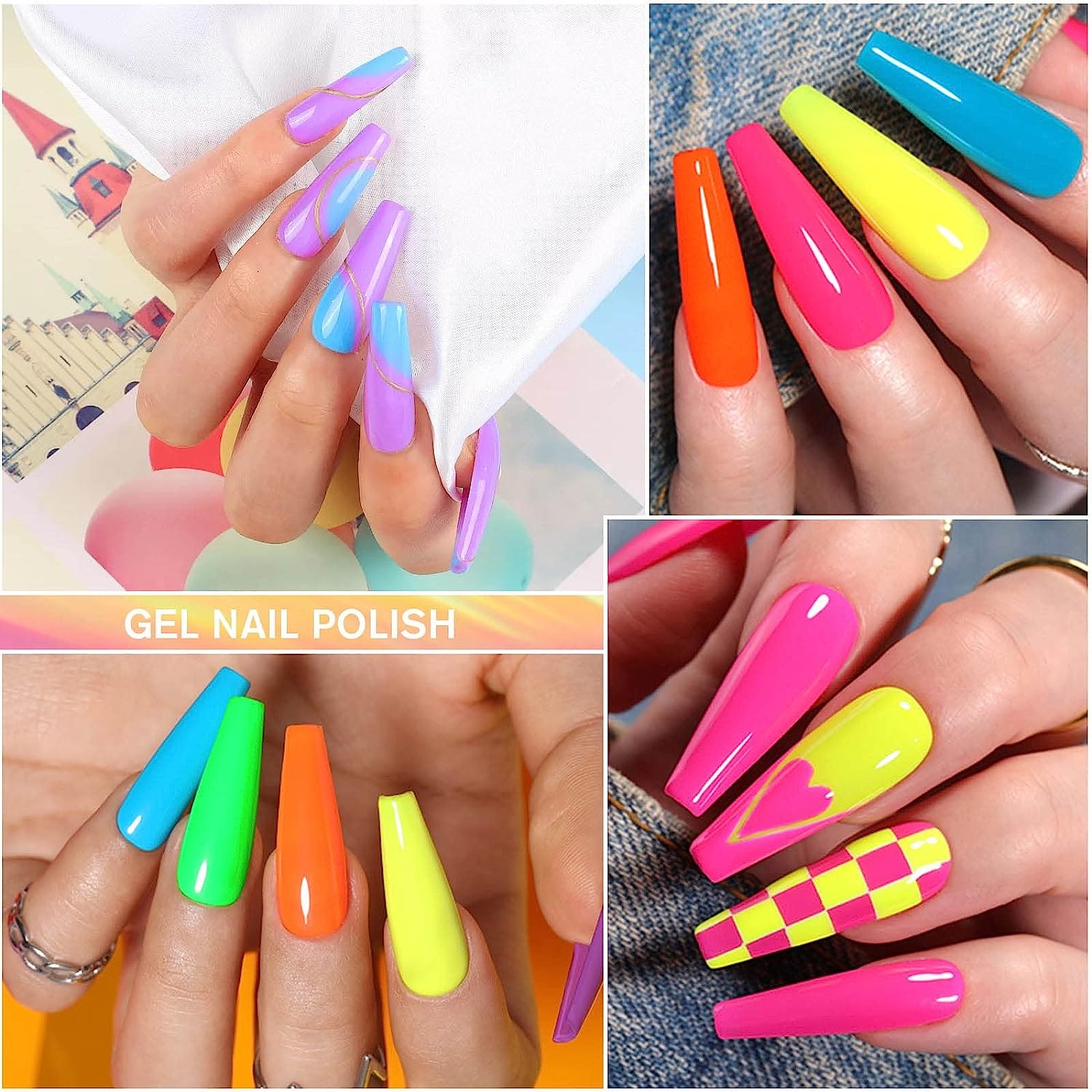 Uñas de estudio pero hechas en casa con este set de esmaltes semipermanentes de Amazon