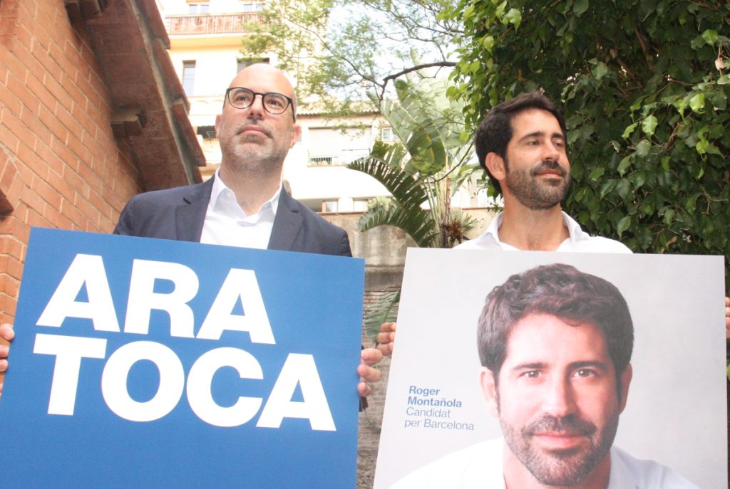 Roger Montañola (PDeCat) pone la línea roja a Feijóo: «Con Vox no» 1 Moncloa Roger Montañola (dcha) y Genís Boadella (izda), candidato de EspaiCiU-PDeCat por Barcelona