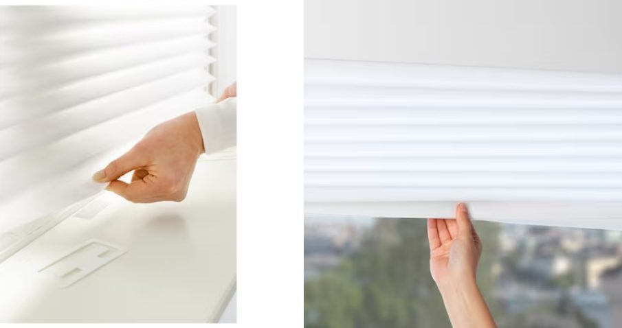 estor plisado blanco ikea