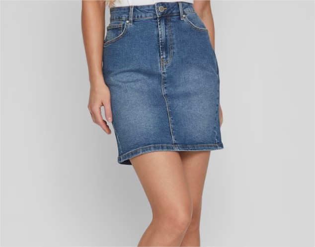 falda corta denim