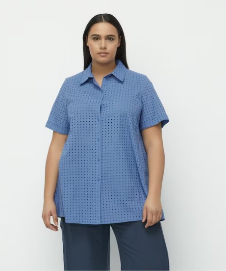blusa mujer troquelada el corte ingles