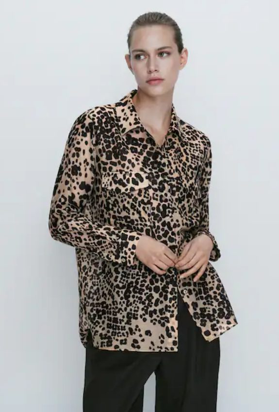 camisa animal print