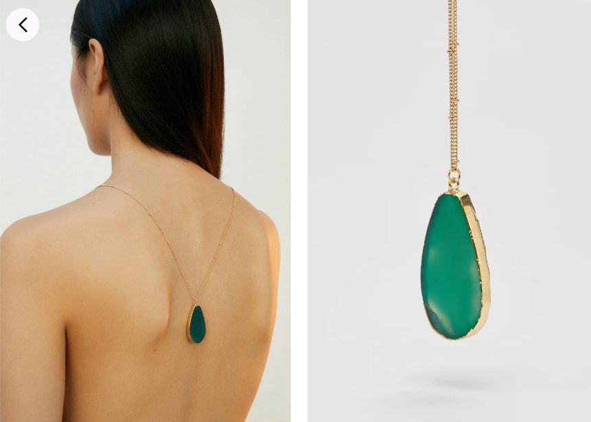 collar piedra natural