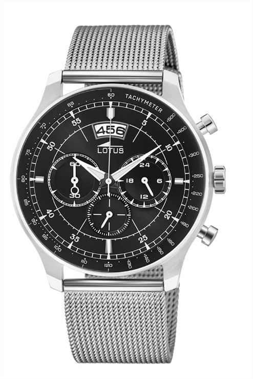 reloj hombre chrono acero plata el corte ingles