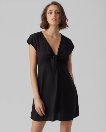 vero moda vestido corto de hombro caido el corte ingles