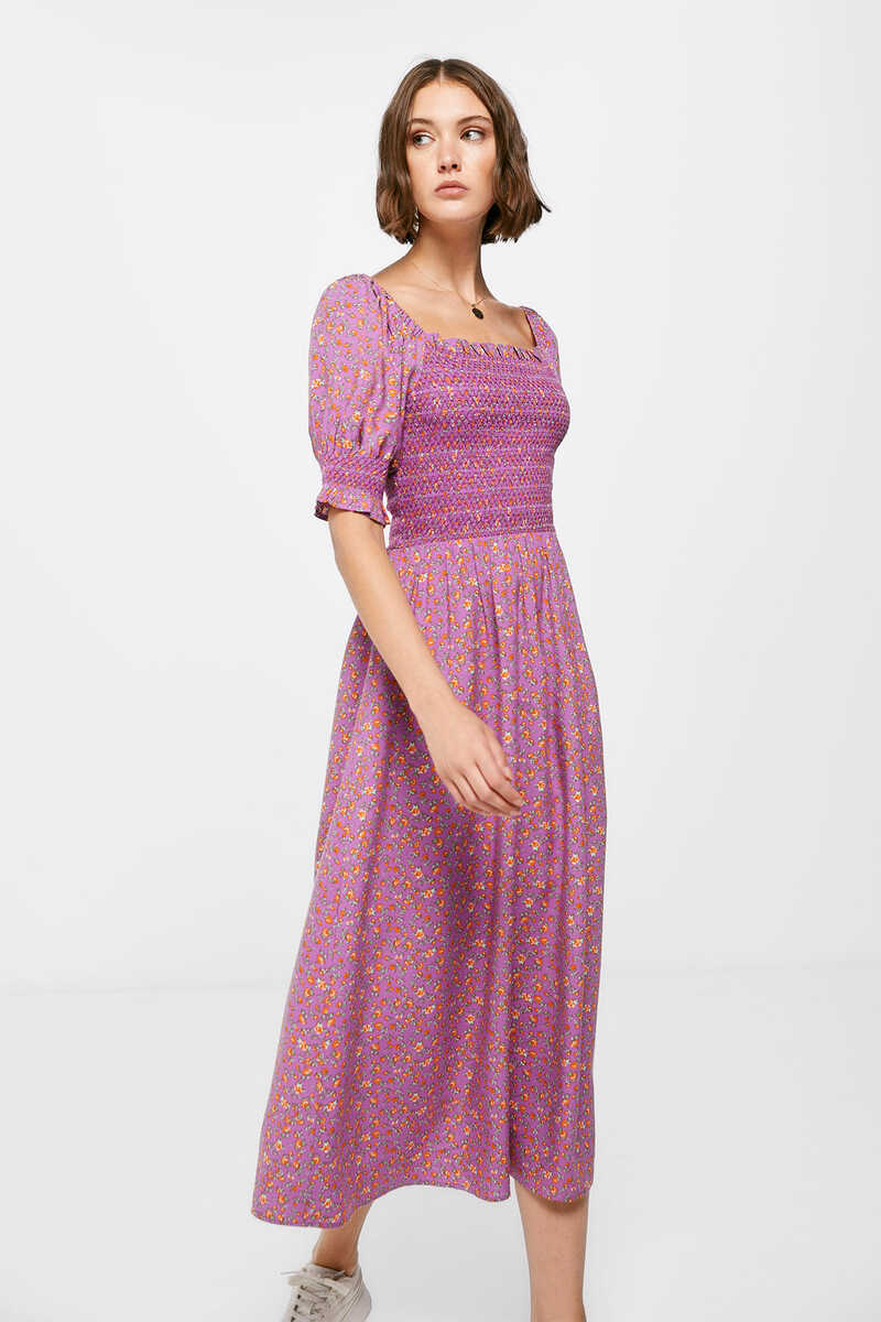 vestido nido de abeja