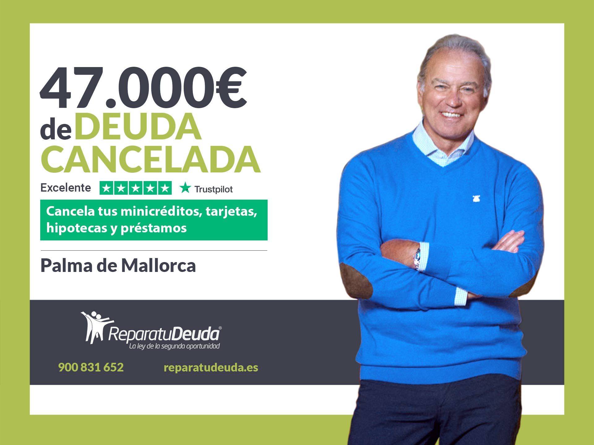 Repara tu Deuda Abogados cancela 47.000€ en Palma de Mallorca (Baleares) con la Ley de Segunda Oportunidad 1 Moncloa Repara tu Deuda Abogados cancela 47.000? en Palma de Mallorca (Baleares) con la Ley de Segunda Oportunidad