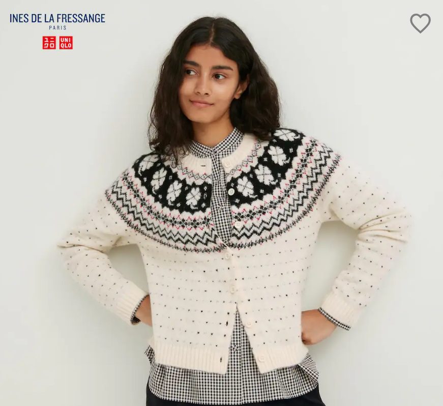 cardigan estampado uniqlo