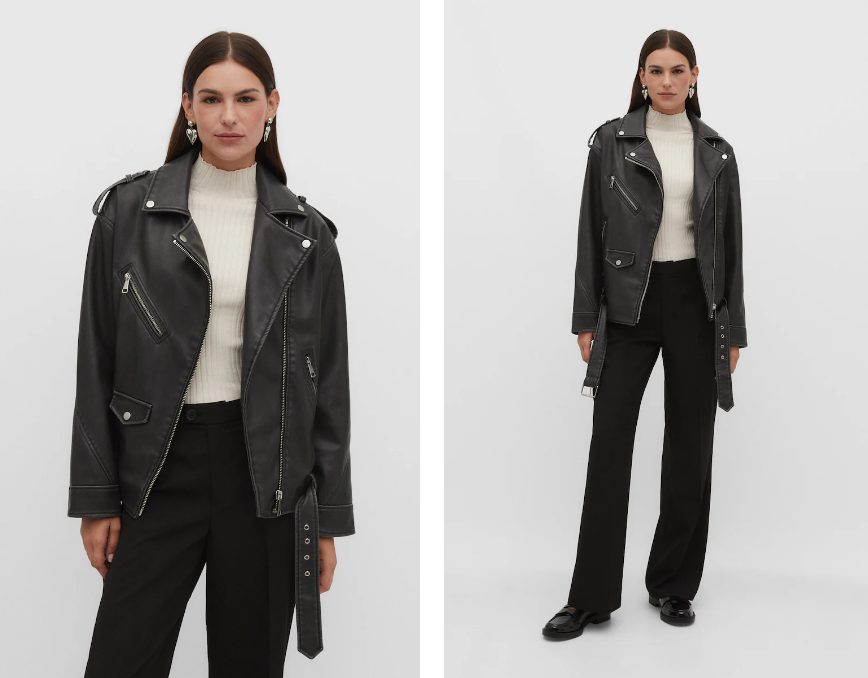 cazadora biker stradivarius