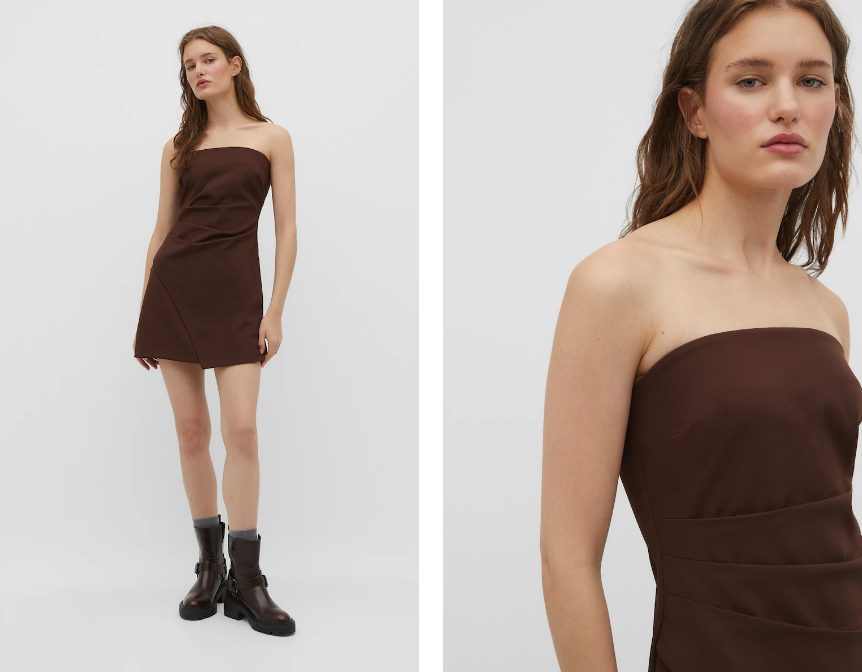 vestido palabra de honor