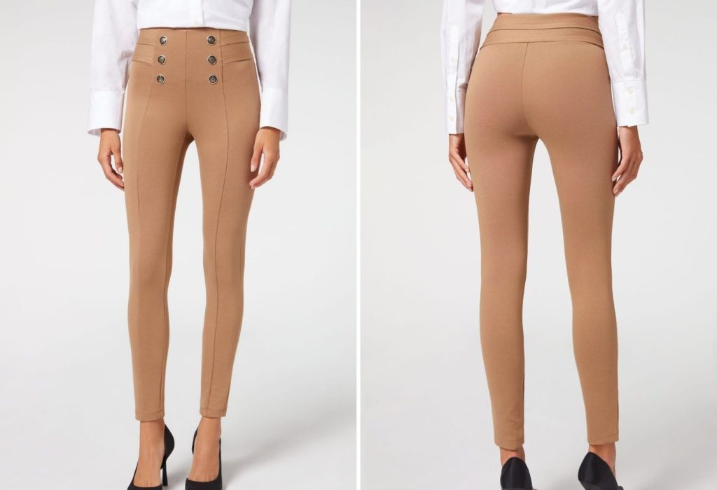 Deslumbra en Navidad con los leggings efecto piel de Lefties por solo 9 euros. ¡Combínalos con estilo! 1 Moncloa leggings