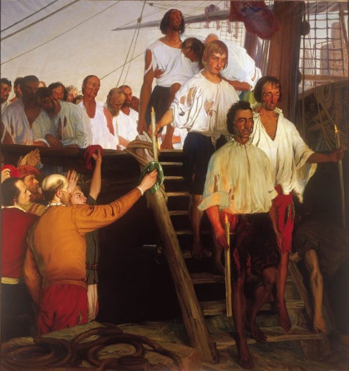 Regreso de Elcano a Sevilla