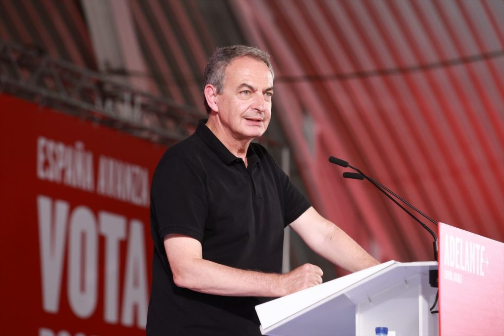 El expresidente del Gobierno José Luis Rodríguez Zapatero. 
