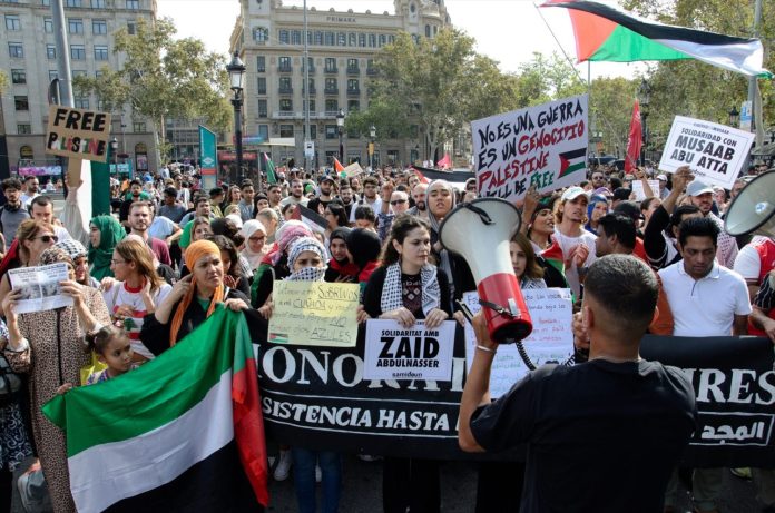 Un pueblo de Guadalajara muestra su apoyo al pueblo de Palestina.