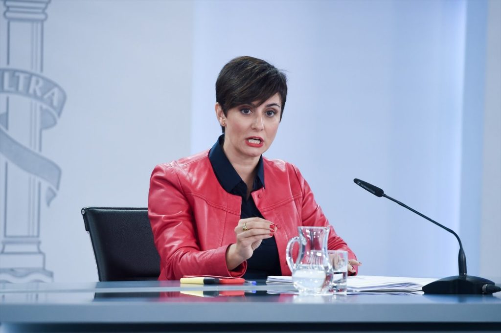 La ministra de Vivienda y Agenda Urbana, Isabel Rodríguez (PSOE)