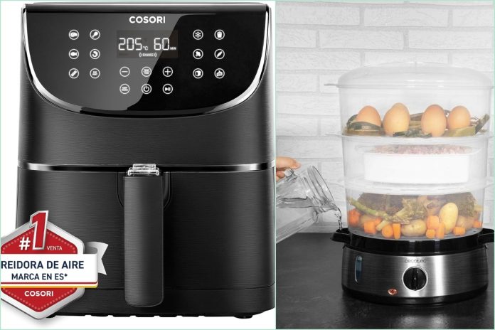 Freidoras de aire, vaporeras y más Amazon te da la solución para cuidar la alimentación y ahorrar en aceite