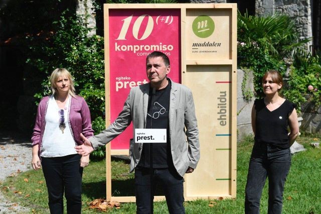 Otegi quiere que también se hable euskera en Navarra
