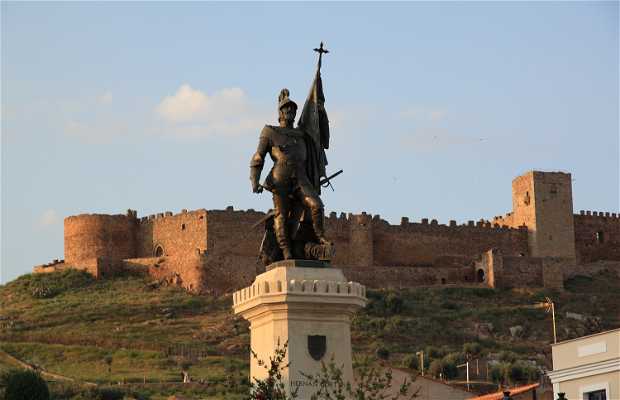 Estatua Hernán Cortes en Medellín (Extremadura)